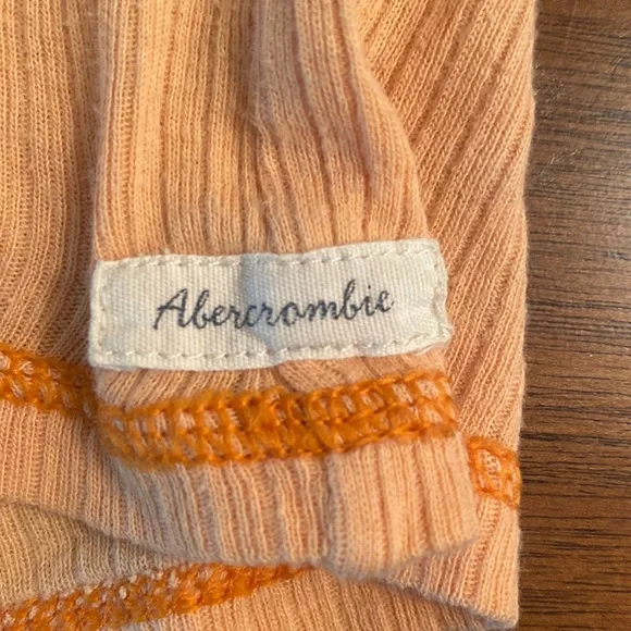 orange Abercrombie racer back tank top - Picture 3 of 4